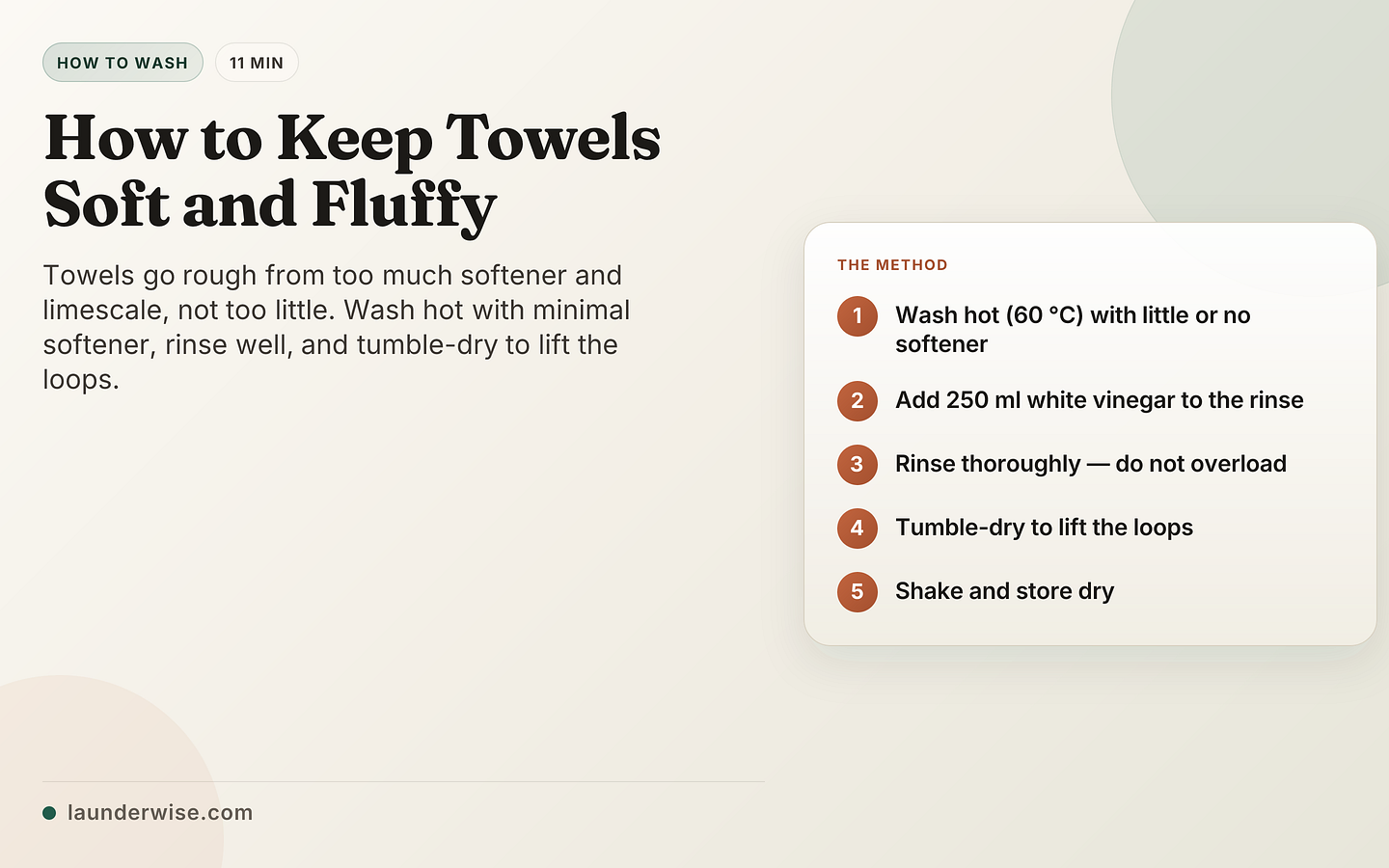 How to Keep Towels Soft and Fluffy