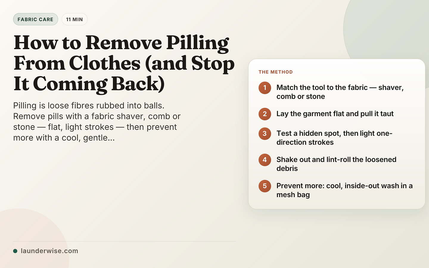 How to Remove Pilling From Clothes (and Stop It Coming Back)